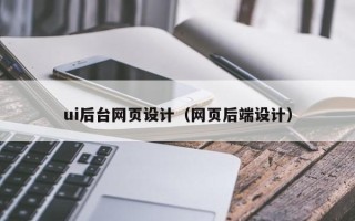 新疆ui后台网页设计（网页后端设计）